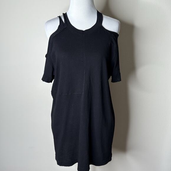 TRE by Natalie Ratabesi Black Cold Shoulder Tee - Picture 2 of 8